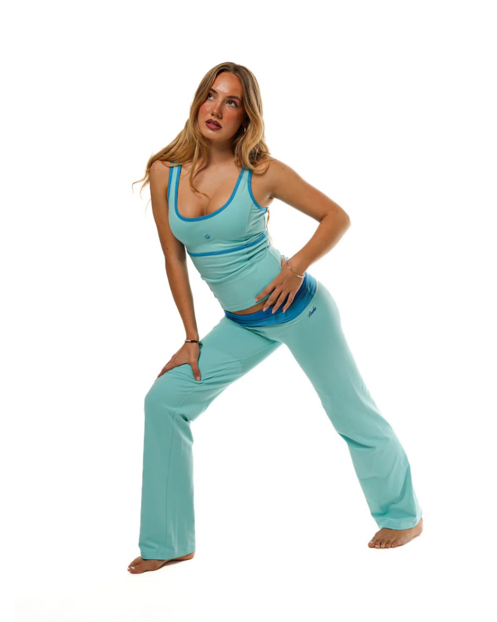 Turquoise Active Pant