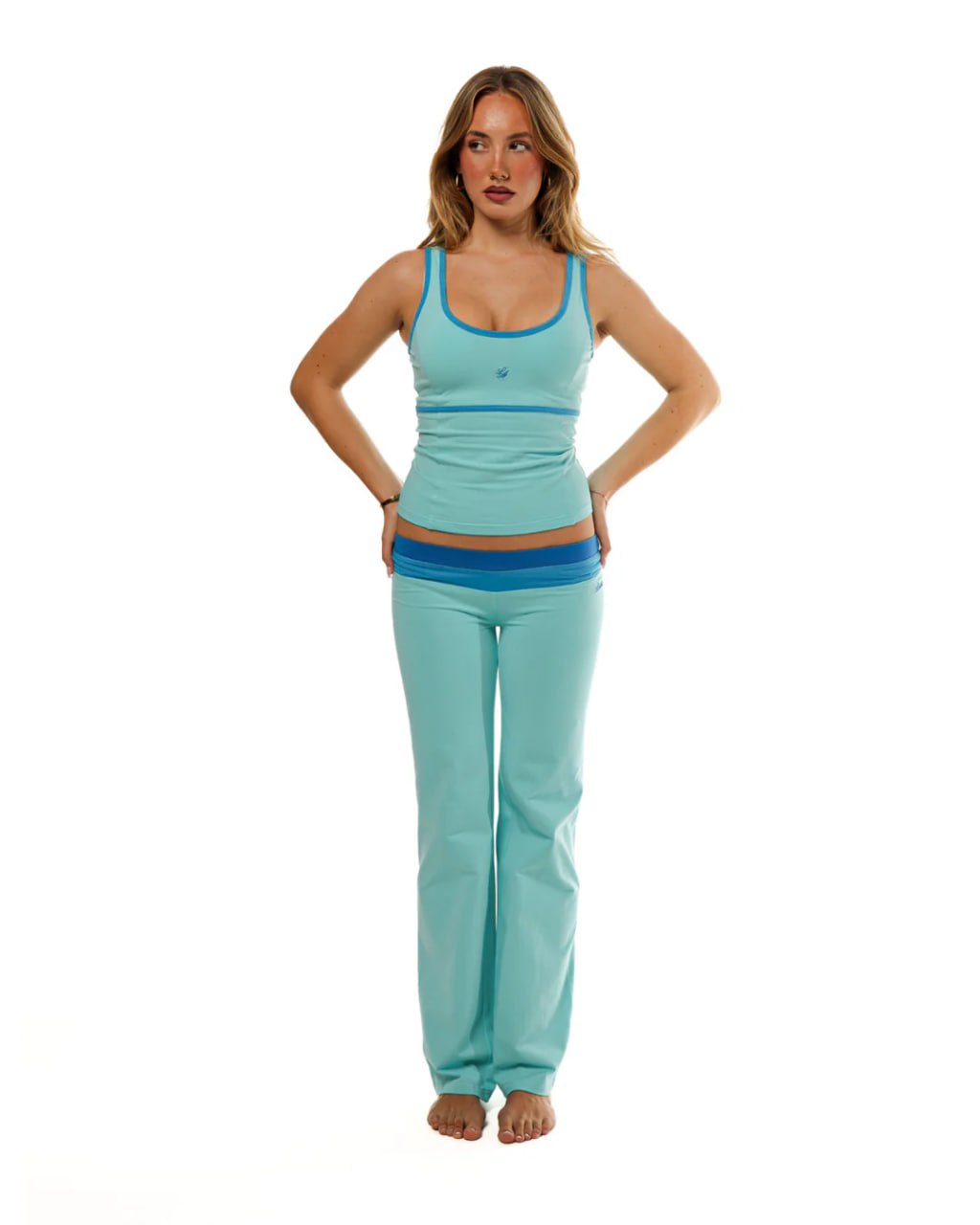 Turquoise Active Pant